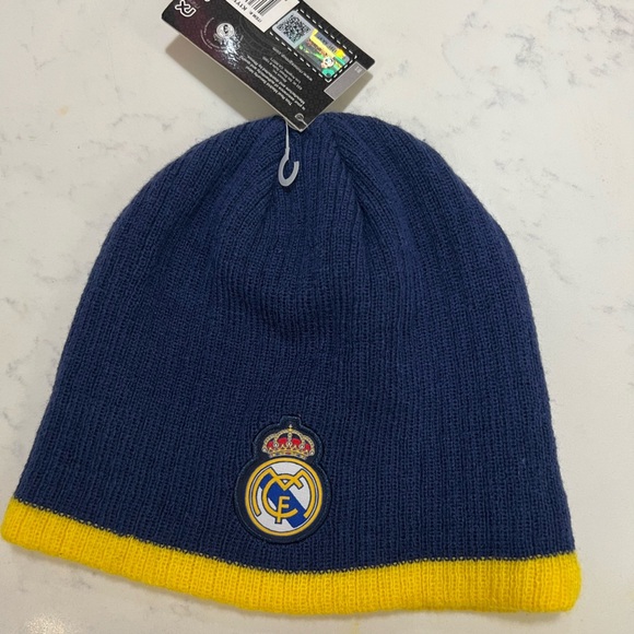 Real Madrid Blue and Yellow Knit Hats - Picture 2 of 8